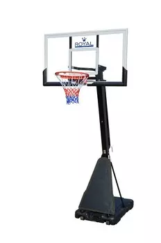 Мобильная баскетбольная стойка Royal Fitness 54 quot;, стекло S027