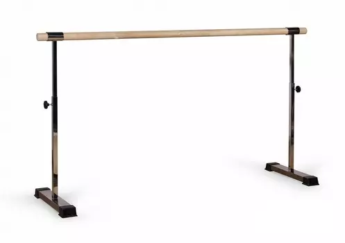 Мобильный (переносной) хореографический станок Poleaction v2.0 (нержавеющая сталь, поручень - сосна 1,5 м) 692