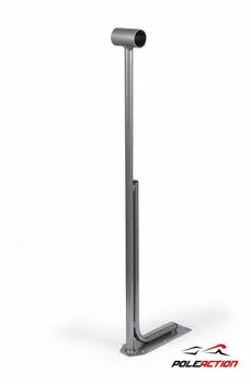 Модель №2 – стойка балетногостанка Poleaction одноуровневого (серебристый) 619