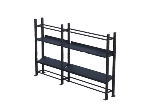 Модульный стеллаж Spektr Sport для гантелей, гирь и медболов 318х43х195 (2 секции)