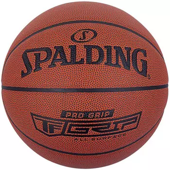 Мяч баскетбольный Spalding Pro Grip 76874z, р.7, композит. кожа (ПУ) коричневый