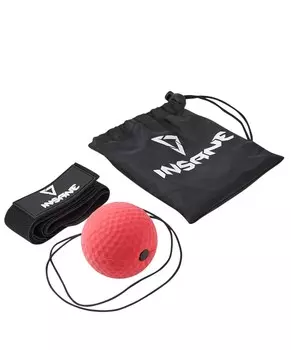 Мяч боевой на резинке Insane IN23-FB102 красный