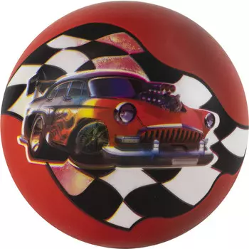 Мяч детский с рисунком Машина MD-23-06, диам.23 см, ПВХ, мультиколор