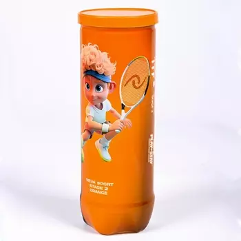 Мяч для большого тенниса детский NS Orange, 3шт Neva 5021005 желто-оранжевый