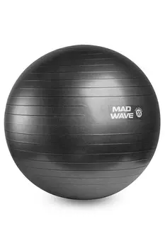 Мяч для фитнеса Mad Wave Anti Burst GYM Ball M1310 01 1 01W графитовый