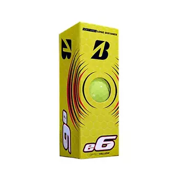 Мяч для гольфа Bridgestone e6 Yellow BGB1EYX желтый (3шт)