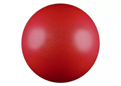 Мяч для художественной гимнастики d15см Alpha Caprice Нужный спорт FIG, металлик AB2803 красный