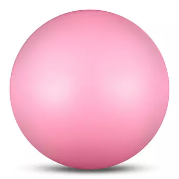 Мяч для художественной гимнастики, d19см, ПВХ Indigo IN329-PI розовый металлик