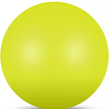 Мяч для художественной гимнастики Indigo IN367-LI, диам. 17 см, ПВХ, лимонный металлик