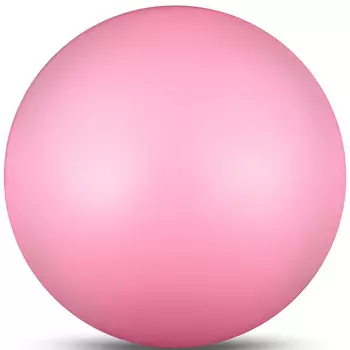 Мяч для художественной гимнастики Indigo IN367-PI, диам. 17 см, ПВХ, розовый металлик
