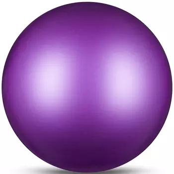 Мяч для художественной гимнастики Indigo IN367-VI, диам. 17 см, ПВХ, фиолетовая металлик