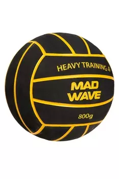 Мяч для водного поло MadWave WP Heavy Training #4 M2230 08 4 01W Черный