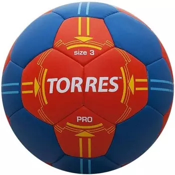 Мяч гандбольный Torres PRO H30063 (р.3) матчевый, оранж/син.