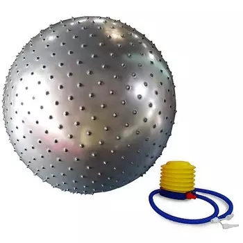 Мяч массажный с насосом d75см Larsen MG-2