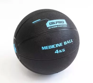 Мяч медицинский 4кг обрезиненный OKPRO OK1219A-4