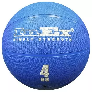 Мяч набивной Inex Medicine Ball, 4 кг IN-RMB4 Синий