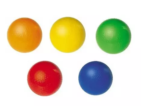 Мяч резиновый детский d10см фактурный Р2-100