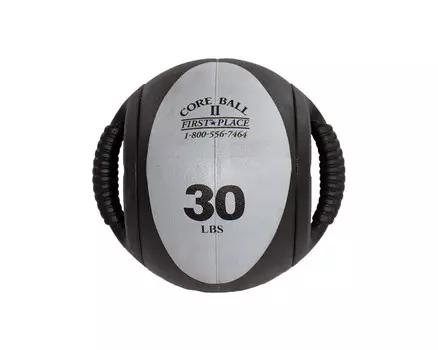 Мяч с ручками Perform Better 30FFT Dual Grip Medicine Ball 35140\30-BK-GY