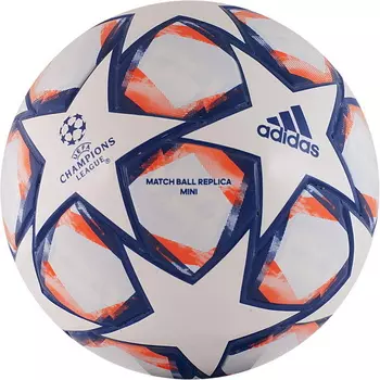 Мяч сувенирный Adidas Finale 20 Mini FS0253 р.1 бело-сине-оранжевый