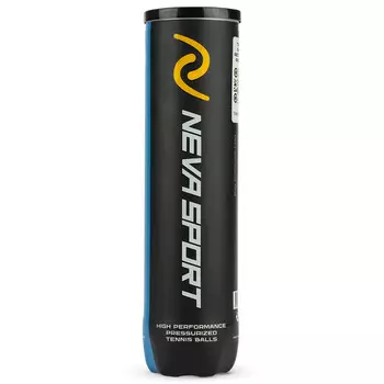 Мяч теннисный Neva NS Team All Court, 124004, уп.4 шт,одобр.ITF,фетр, нат.резина,желтый