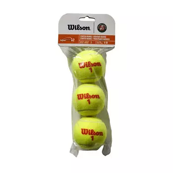 Мяч теннисный Wilson Roland Garros WRT147700, 3 мяча в упаковке, оранжевый