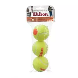 Мяч теннисный Wilson Starter Orange WRT137300 3 шт желто-оранжевый