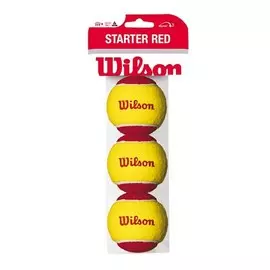Мяч теннисный Wilson Starter Red WRT137001 3 шт желто-красный