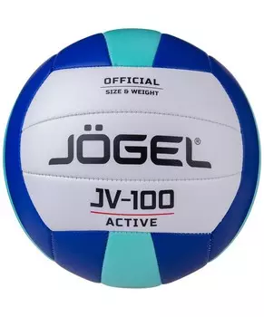 Мяч волейбольный Jogel JV-100 р.5, синий\мятный
