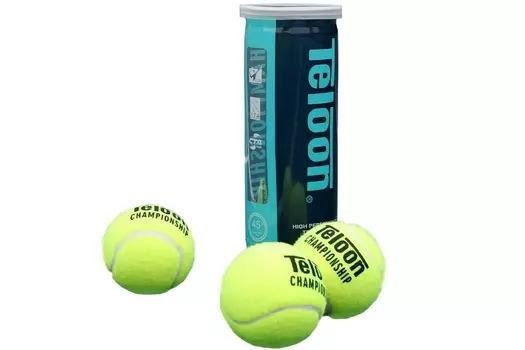 Мячи для большого тенниса Teloon Championship 3 штуки (в тубе) E43309