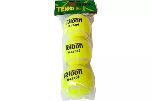 Мячи для большого тенниса Teloon mascot 3 штуки (в пакете) E43311