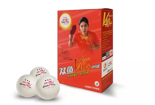 Мячи для настольного тенниса 3* Volant, 40+ Double Fish A110F 6 шт