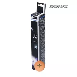 Мячи для настольного тенниса Donic 2T-CLUB, 6 штук 618388 оранжевый