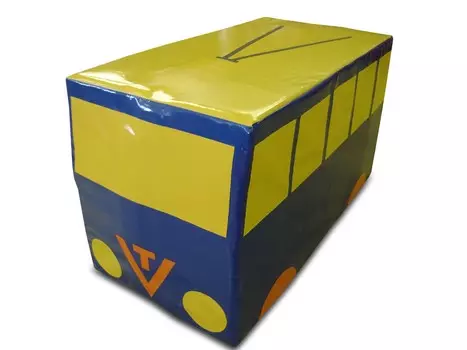 Мягкий модуль - Троллейбус ФСИ 40х80х45 см 5466