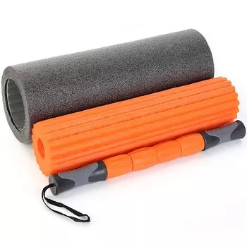 Набор 3в1 Start Up ЕСЕ 07 валик для МФР 46х15 см, массажный валик 46х10 см, палка массажная 46х4