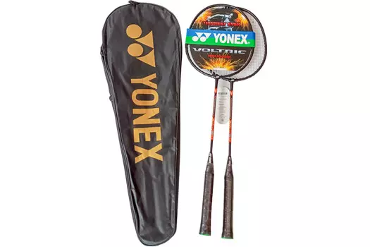 Набор для бадминтона 2 ракетки в чехле Yonex Replika E43164-3 оранжево\зеленый
