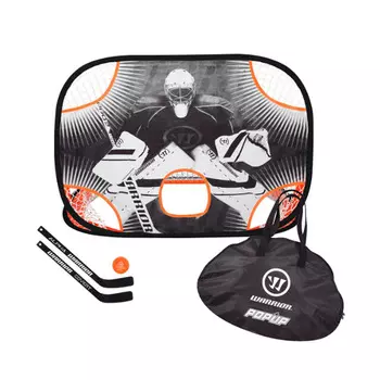 Набор для мини хоккея Warrior Mini PopUpNet Kit, мяч, 2 клюшки, ворота, чехол