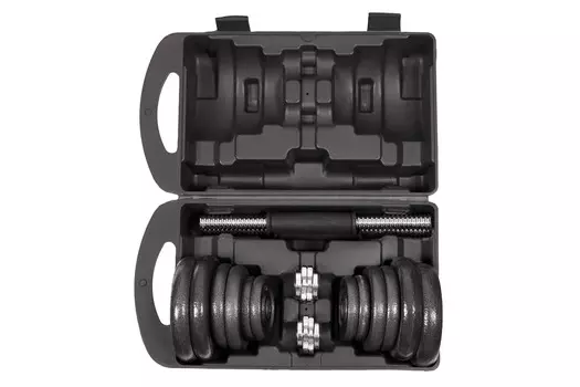 Набор гантелей 20 кг, пластиковый кейс Bradex SF 0557