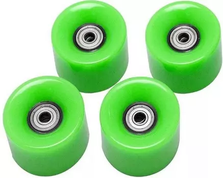 Набор колес для миниборда Atemi AW-18.08 (подшипник ABEC-5) полиуретановые зеленые