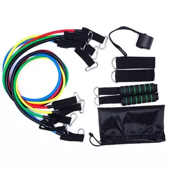 Набор трубчатых эспандеров 120см Sportex ESK-150 5 шт (в сумке) (E32582)