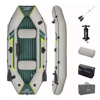 Надувная лодка 295х130х46см Ranger Elite X3 Raft Set, вёсла 152см, насос 62086, до 400кг Bestway 165160