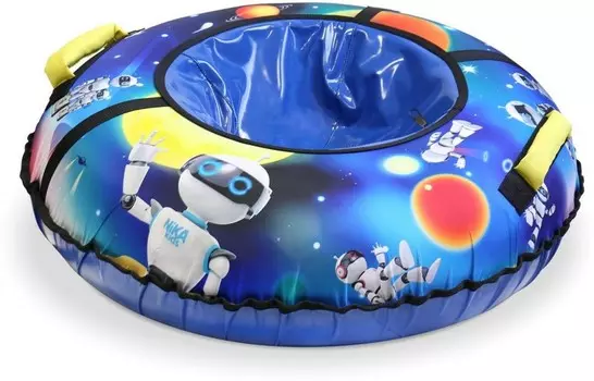 Надувная ватрушка (тюбинг) d85см Ника с автокамерой ТБ3К-85/12 с роботами