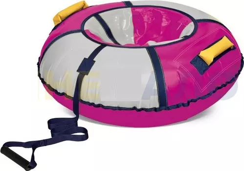 Надувная ватрушка (тюбинг) Ника 85см Классик баклажан/серебро с автокамерой ТБ1К-85/БС2