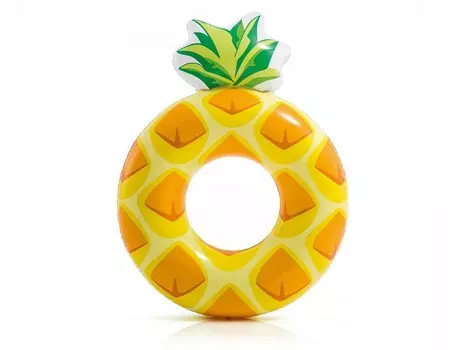 Надувной круг 117х86см Intex Ананас 56266