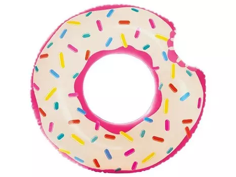 Надувной круг 94х23см Intex Радужный пончик 56265