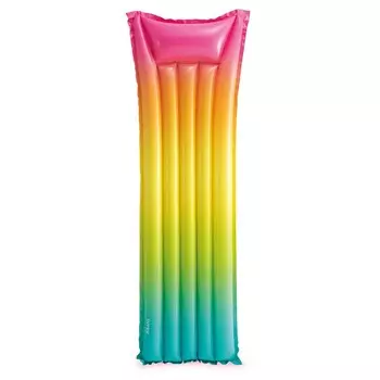 Надувной матрас для плавания Intex 170х53х15см Радужное омбре 58721