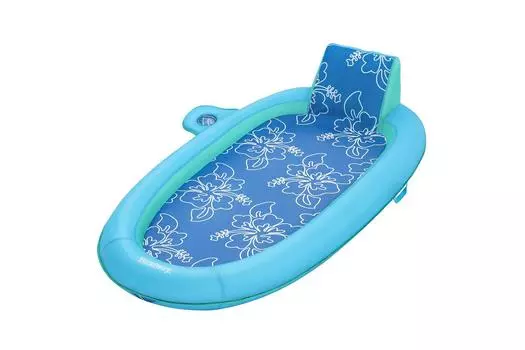 Надувной матрас-шезлонг для плавания 188x98x38 см, до 140 кг, с сеткой Bestway Flex 'n Fold 43733