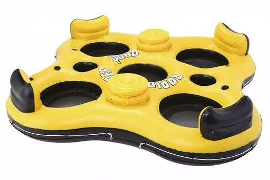 Надувной шезлонг для отдыха на воде для четверых, 257х257 см Bestway 43115