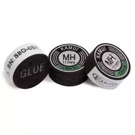 Наклейка для кия Kamui Snooker Black d11мм M\H 1шт 05328