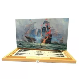 Нарды Морское сражение с футляром