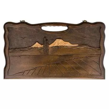 Нарды резные Haleyan Арарат с ручкой 50